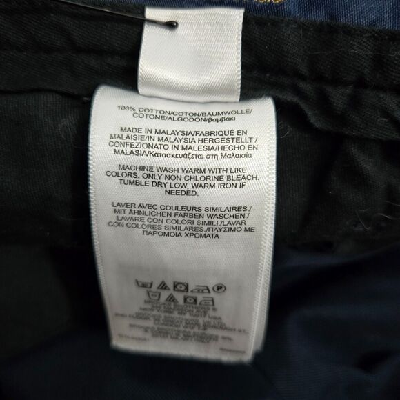 Brooks Brothers Men 40X31(30.5) Navy Advantage Chino Clark Straight Leg Pants - Picture 8 of 13